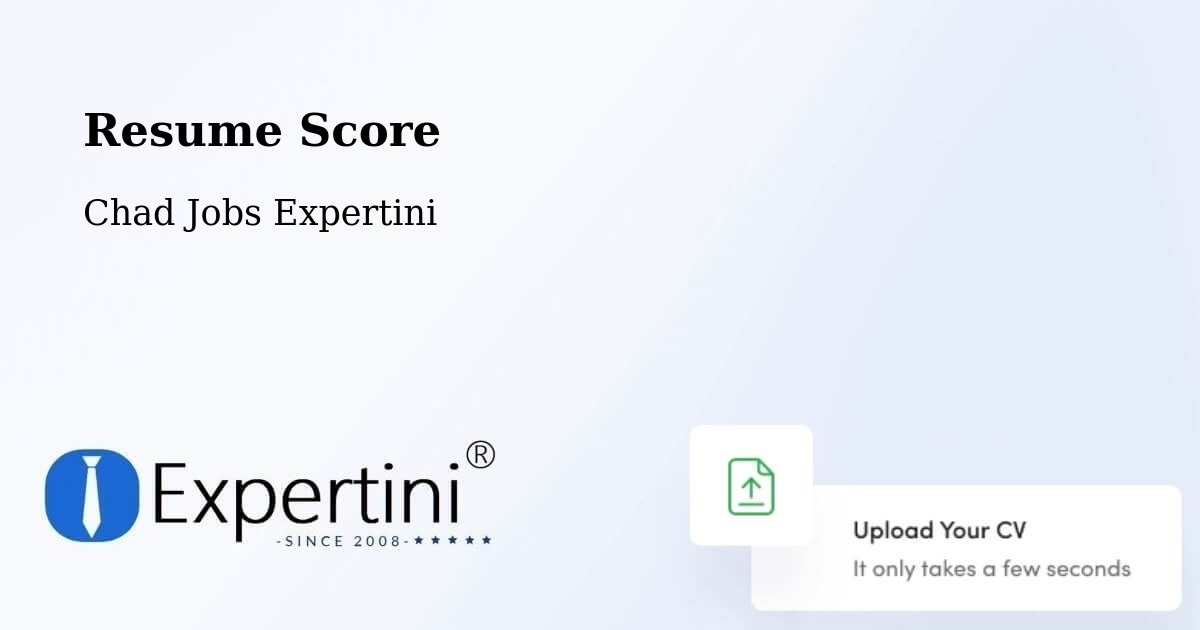 Resume Score & Job Description Match Tool – Fada - Chad Jobs Expertini